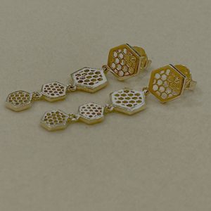 honeycomb earrings