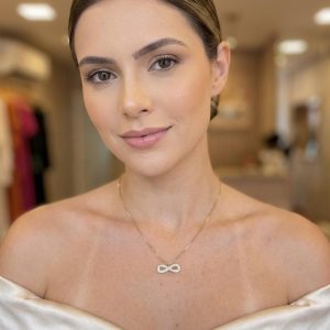 18K Gold Filled Infinity Knot Pave Necklace | Sparkling Symbol Pendant