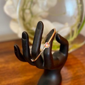 18k Gold-Filled Heart Bangle