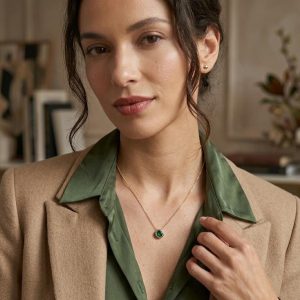 The Emerald Green Bezel Solitaire