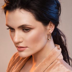 The Molten Hoop: Organic Open-Link Sculptural Studs