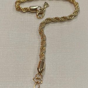 18k Gold-Filled Woven Rope Bracelet